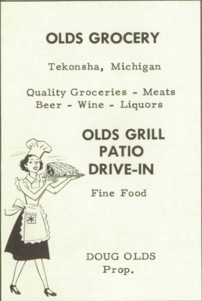 Patio Drive-In - Vintage Yearbook Ad